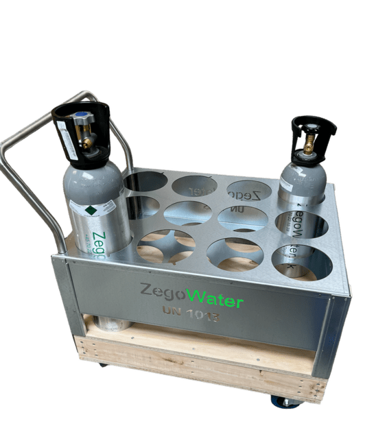 Co2 rullevogn, godkendt til opbevaring  UN1013, Opbygges efter dine ønsker, Støjsvage gummihjul, 70221538 eller Info@ZegoTech.dk.
Køb eller leje.