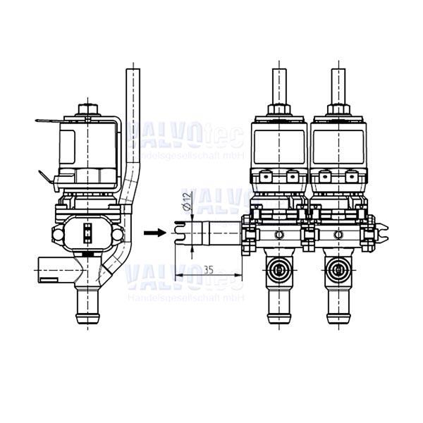Wittenborg 1850 - 2800 230v valve