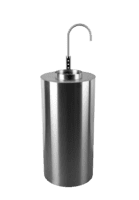 Zegowater - Tower med sparkling 17i og tap 3 rund børstede - Drikkevandskøler